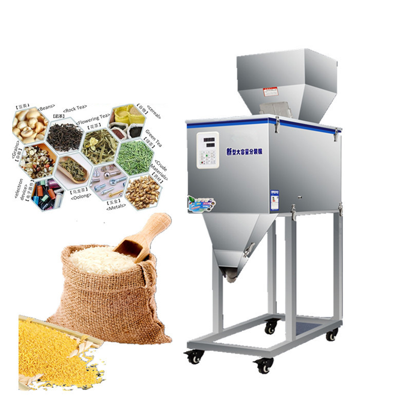 Vibration Tea Weighing Machine , Semi Automatic Weigh Filler For Coffee Bean Tea Bag