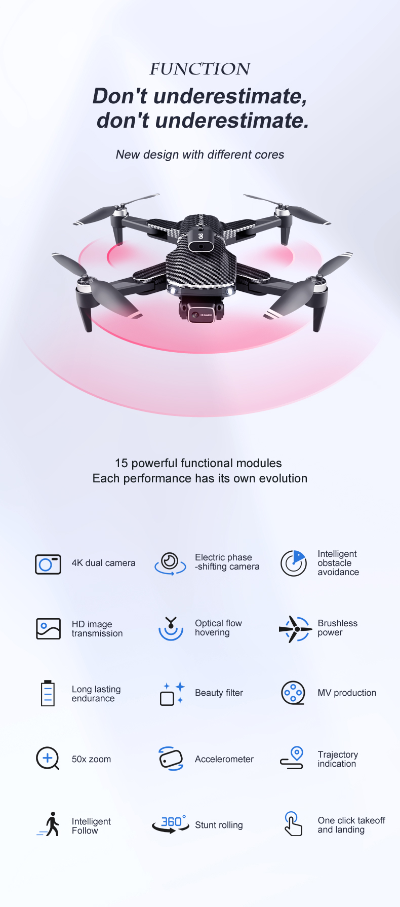 K611 Max 4k Dual Camera Drone Wide Angle Obstacle Avoidance Battery Type lipo battery Optical Flow Hovering Fpv Drone