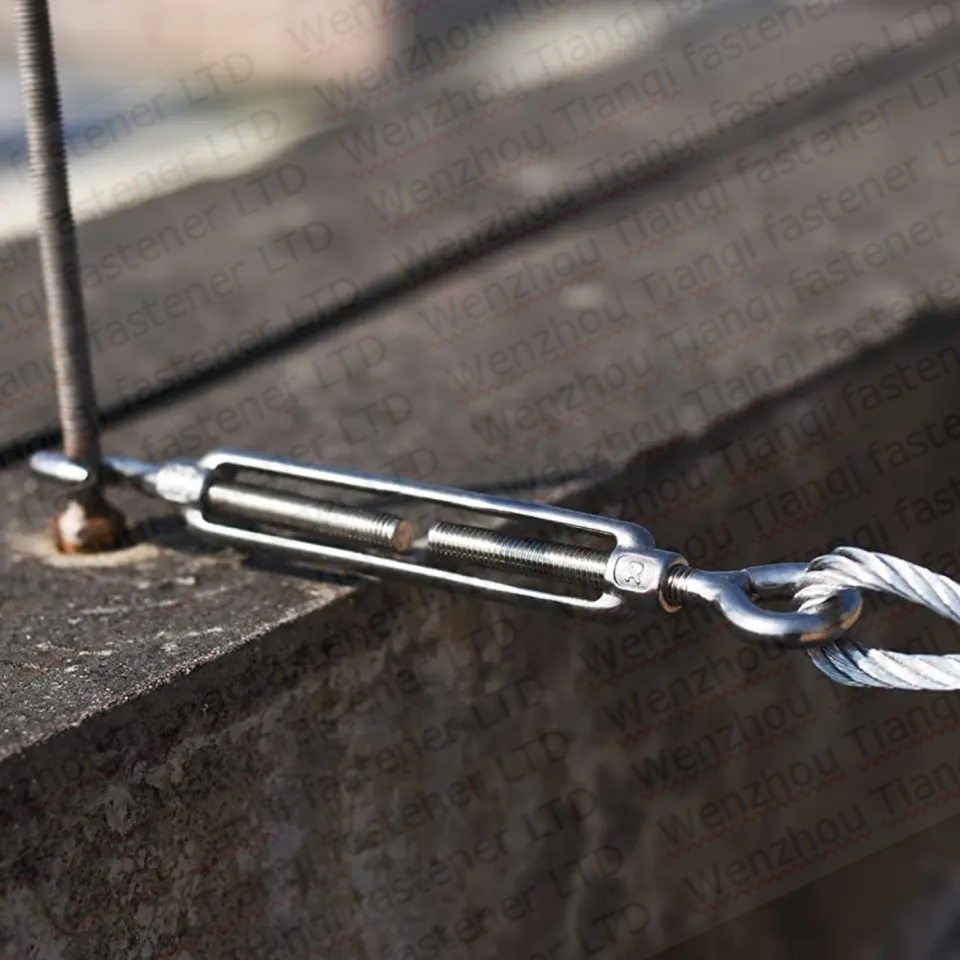 316 Stainless Steel Frame Type Eye Hook Turnbuckle for Heavy Duty Wire Rope Tensioning and Durability in Mining Industry