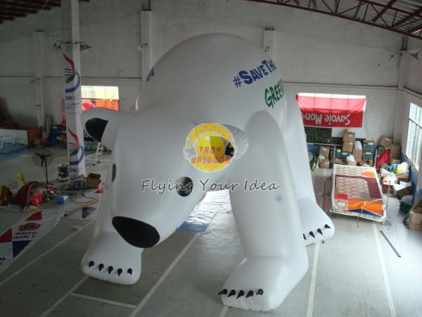 Quality UV Protected Printed Inflatable Custom Bear Shaped Balloons for Entertainment events for sale