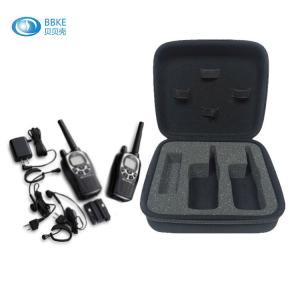 China Custom PU Leather EVA Tool Case Intercom Package With Soft Lining Layer wholesale