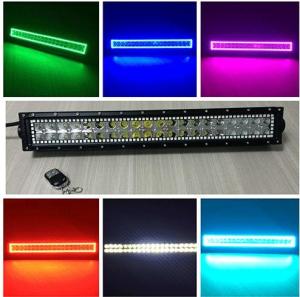 Tracing halo RGB 120W 22-inch straight LED light bars with controller