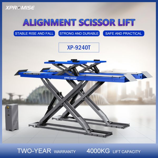 Super-Thin Scissor Car Lift for Wheel Alignment