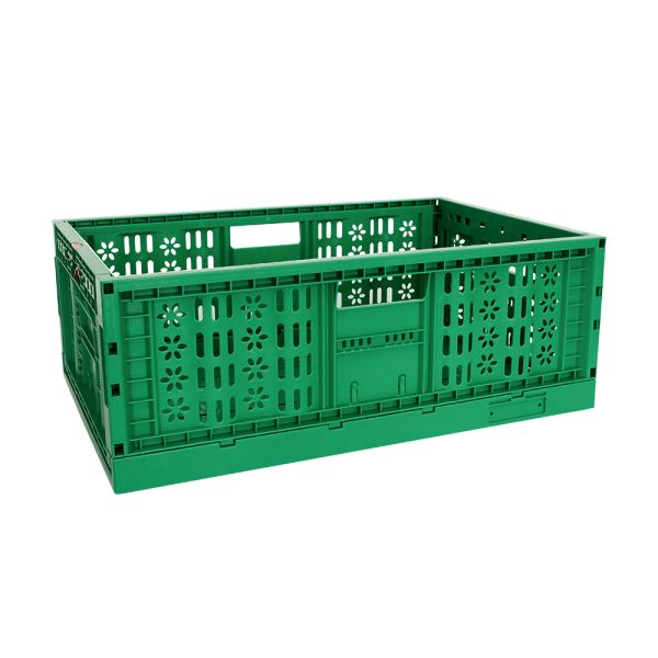 Collapsible Stackable PP Mesh Moving Storage Plastic Foldable Crate Certificate ISO9001
