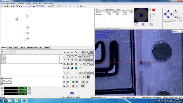 Quality 3D Optical Vision Measurement System 3um Accuracy For Electronics for sale