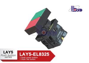 China High Grade Push On Push Off Button Switch 1 Flush Red 1 Flush Green Without Pilot Light wholesale
