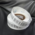 EAS 8.2MHz RF Security Soft Label 40 X 40mm Coated Paper With Bar Code
