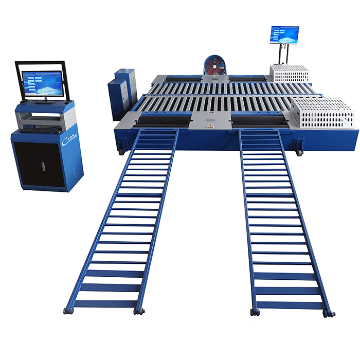CTDCG-3-4WD 4WD Car Vehicle Test Lane Vehicle Chassis Dynamometer horse power machine one eddy current 1000hp one free roller