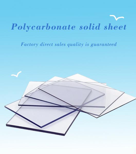 4mm 6mm 8mmSolid Polycarbonate Sheet Solid Greenhouse Polycarbonate Sheet Transparent Colorful Plastic Panel