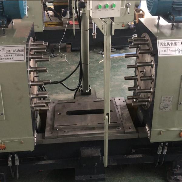 Quality Double-Sided Multi-Hole Drilling Machine For Valve Flanges Tees  High-Speed PLC Control for sale