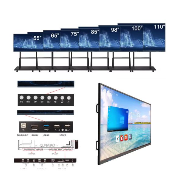 55 Inch Interactive Screen Panel Interactive White Boards 65 Inch 75 Inch Smart Boards
