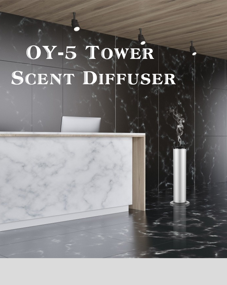 Electric Diffusers Fragrance Oil Scent Diffusers Aluminum Tower Scent 500Ml Wifi Hotel Waterless Diffuser