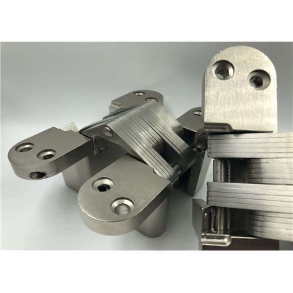 Flush Installation Heavy Duty Hidden Door Hinges , Concealed Gate Hinges 180°