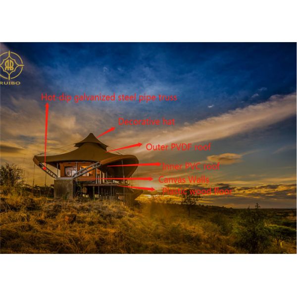 Prefab Modular Tent Homes 2 persons Glamping Luxury Resort Hotel