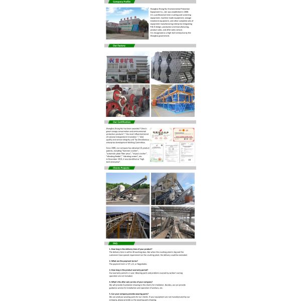 Inclined Rubber Fixed Belt Conveyor For Mining Stone Crusher Conveyor Belt