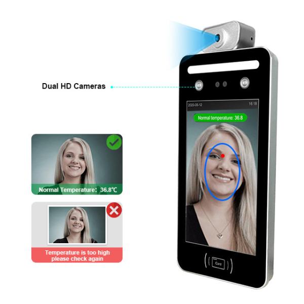 10 Languages Thermometer Face Identification Smart Access Control System