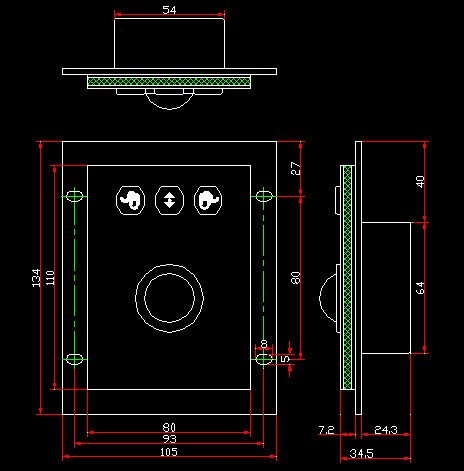 Explosion Resistant Waterproof Trackball Mouse Stainless Steel Material