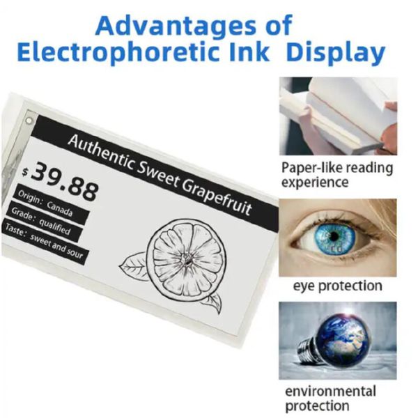 Fast Refresh Eink 2.9 Inch 296x128 Resolution Black White Red E-Ink Epaper Display Module