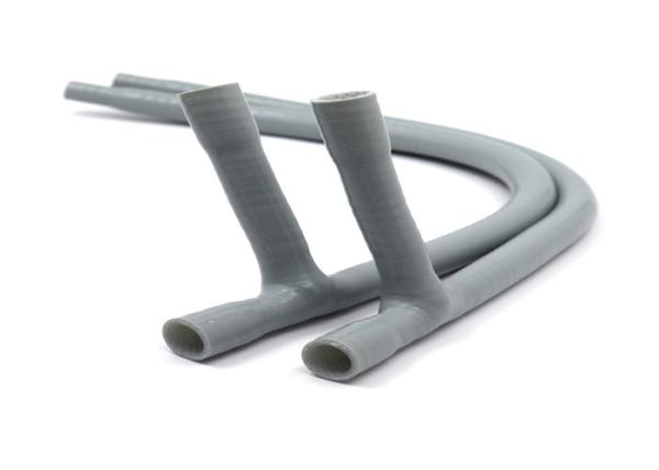 Quality Oval Shape Silicone Boost Pipes , Customize Diameter Silicone Intercooler Piping for sale