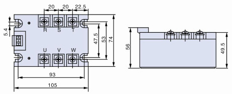 145mm 3 Phase Variable Speed Motor Controller