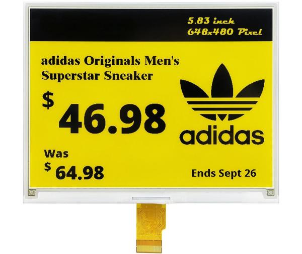 Quality 5.83 Inch E Paper Display Module 648x480 Paper Display Screen 3V Driver ICJD79686 for sale