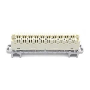 China 10 Pair Terminal Block Module Krone Connection Module Reliable on sale