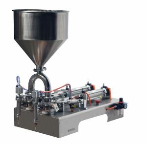 China 220V Double heads Semi Automatic Cream Filling Machine for cosmetic paste ketchup sauce wholesale