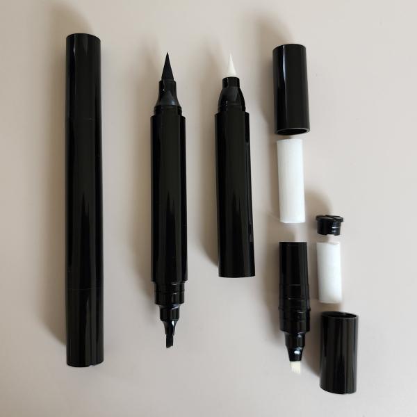 Quality empty 3D Eyebrow Pen Fork Tip Eyebrow Tattoo Pencil tube Professional Fine Sketch Liquid Eye Brow Pen Container for sale