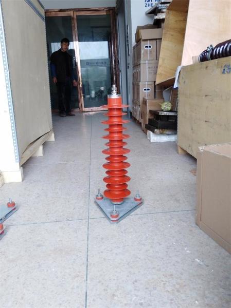 Quality 33 Kv Polymer High Voltage Surge Arrester / Housed Lightning Frequency Arrester for sale