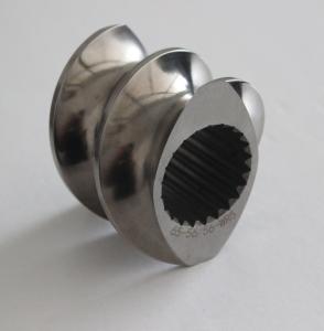 China Abrasive Blasting Twin Segment Screw For Plastic Machine wholesale
