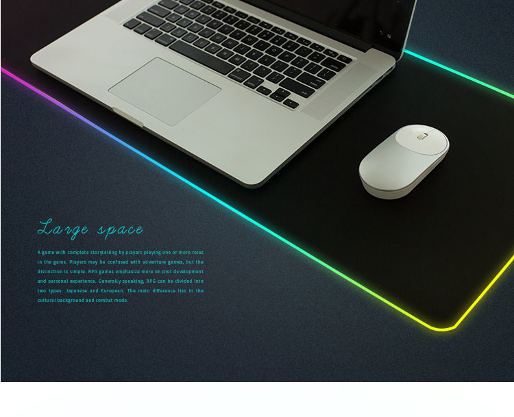 Professional LED RGB Extended Mouse Mat Various Size Available