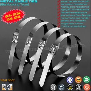 China Stainless Steel Ball-lock Cable Ties wholesale