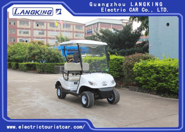 Quality 2 Person Mini Electric Golf Carts Motorised Golf Buggies With Cargo Box for sale