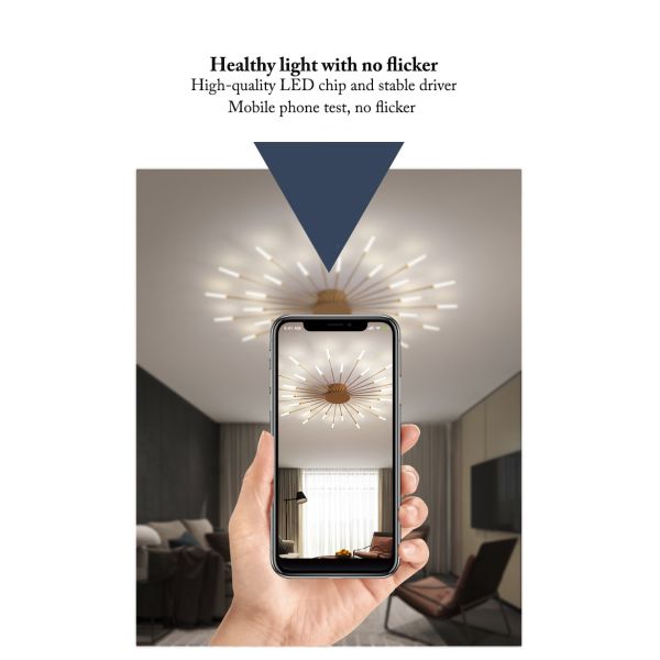 Fireworks LED Chandelier For Living Room Bedroom Home Modern Ceiling Lamp Lighting