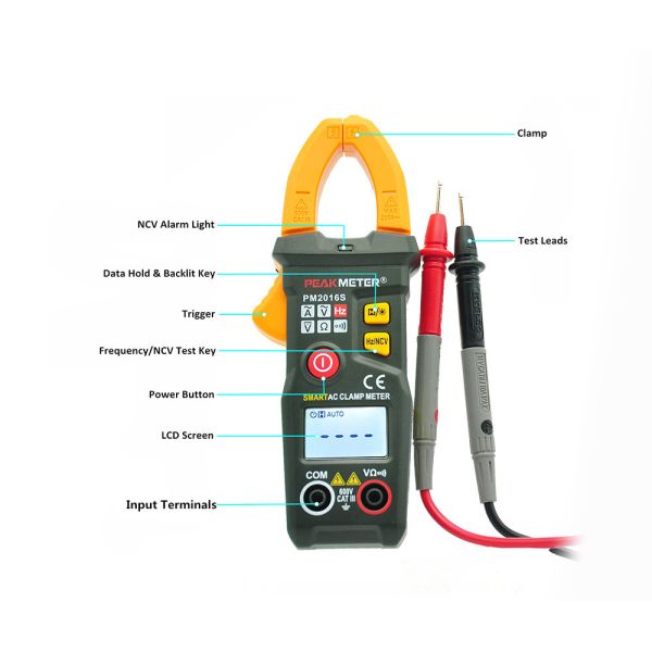 Hand - Held And Mini Size AC Digital Clamp Multimeter For Industrial Use