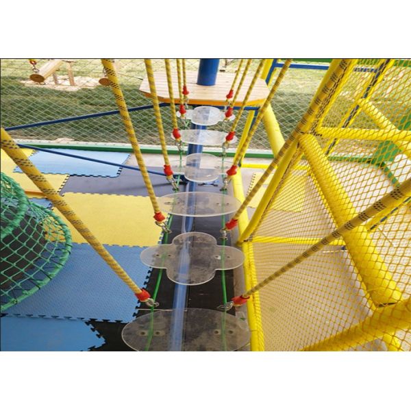 Colorful I Layer Adventure Inside Ropes Course Park Children