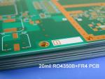 Rogers 4350 Blind Via Mixed Signal PCB 6 Layer For Digital Satellite Receiver