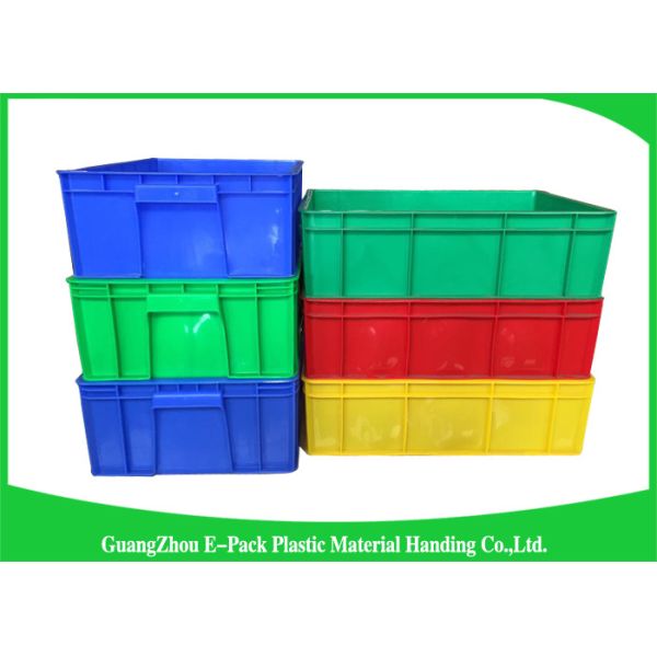 Top Plastic Solid Stacking Storage Bins , Agriculture Large Plastic Storage Boxes