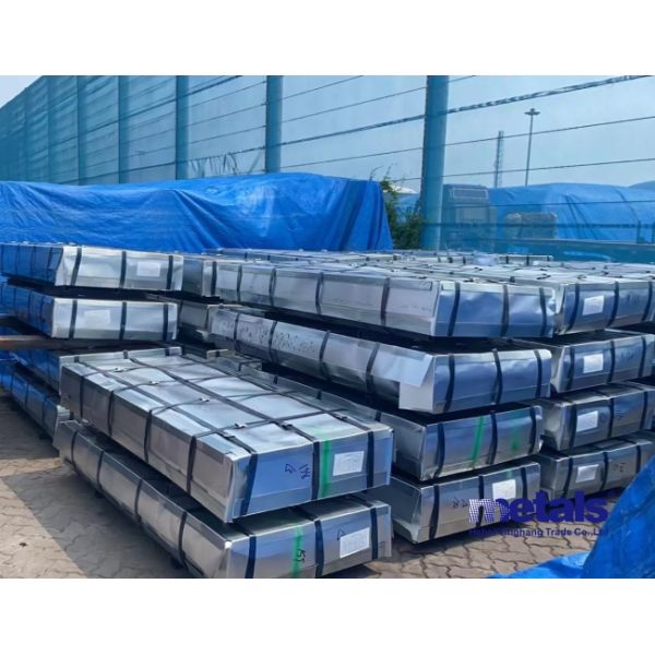Corrugated Zinc Coated Galvanized Sheet Metal Steel Roofing Tiles Panels