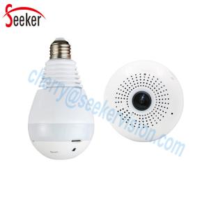 China Smart Home Security Camera Wireless 1080P LED Bulb Light Camera 360 Degree Panoramic Camera on sale