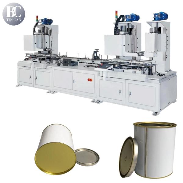 Quality Automatic 1L Round Can Production Line 60cpm 1gallon D108mm D106mm for sale
