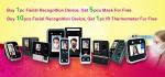 4 Core 1.2G TCP IP WIFI USB Facial Recognition Turnstile Non Contact