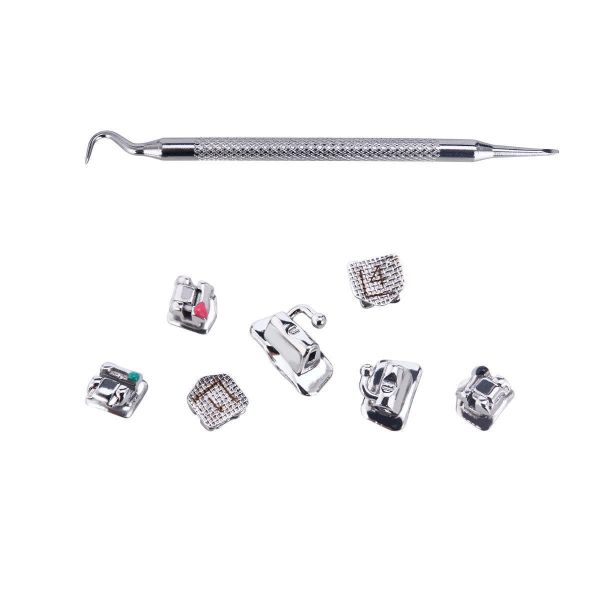 Self - Ligation Type Metal Dental Braces With Groove Depth Optimization Design