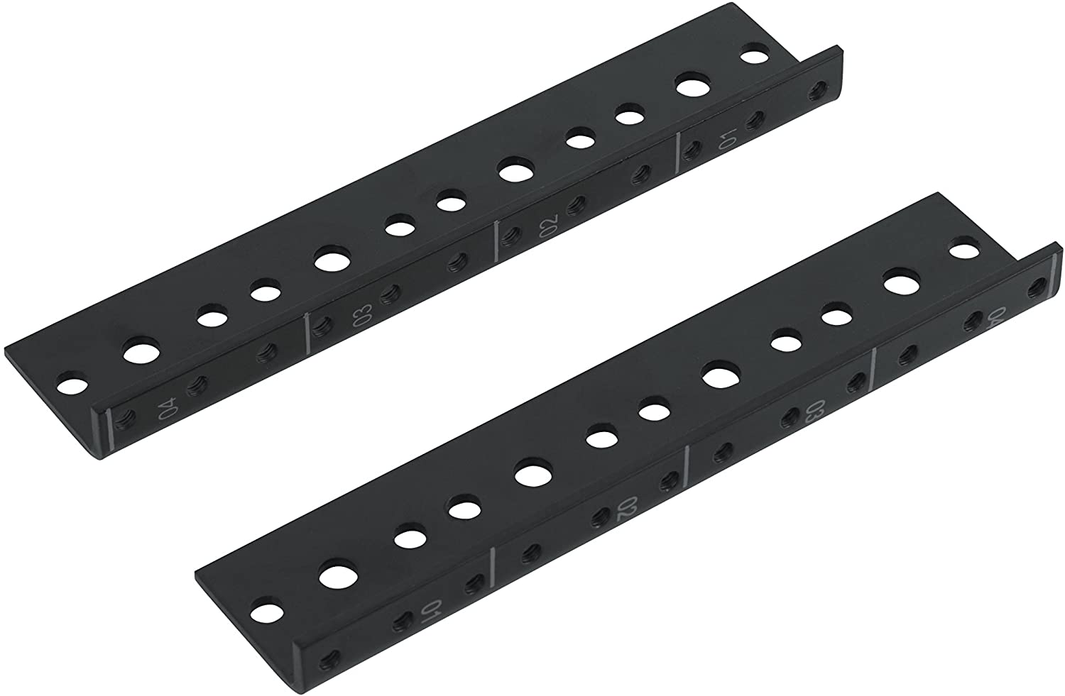 Steel Rack Rail for Mounting Audio Home Theatre Recording Studio Finish Powder Black