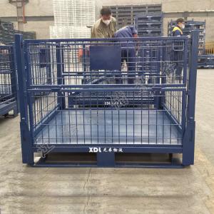 China Foldable Stillage Pallet Cage Depth 800mm With Padlock Locking System wholesale