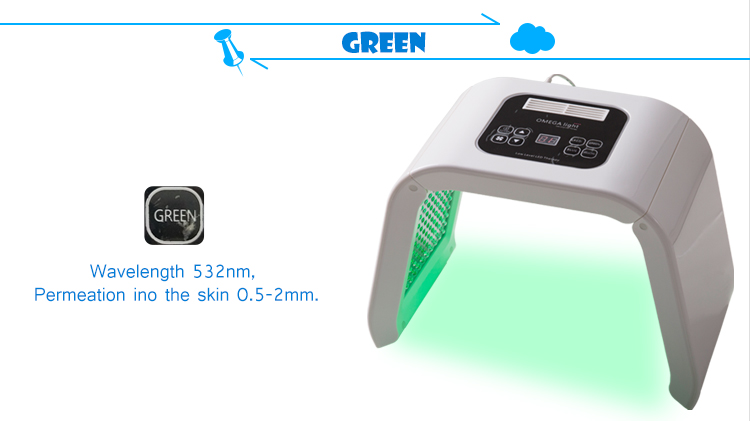 LED PDT Lighting Color Therapy Machine U Type 635nm Red Light Facial Beauty