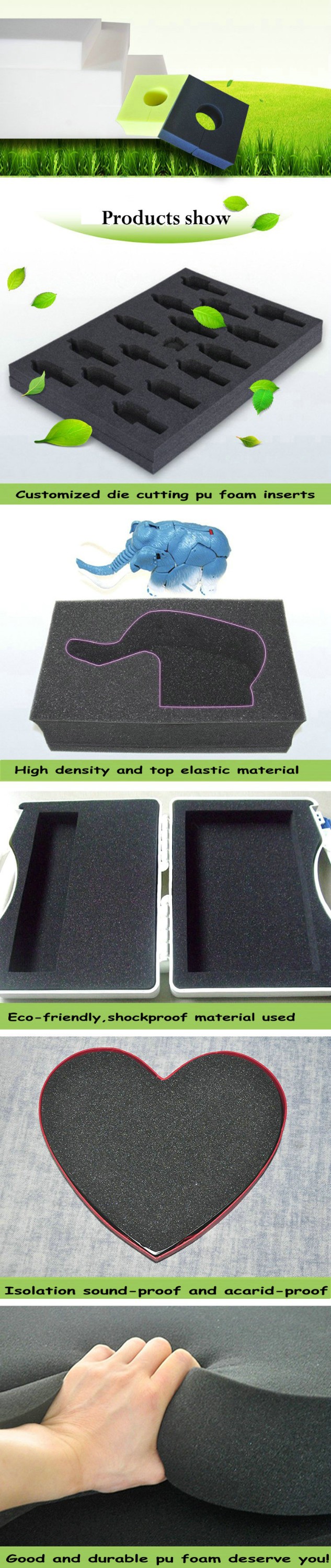 PU Soft Polyurethane Foam Elastic For Packaging Foam / Foam Inserts