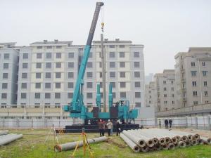 China Precast Concrete Hydraulic Pile Driver For Excavators Customized Color wholesale