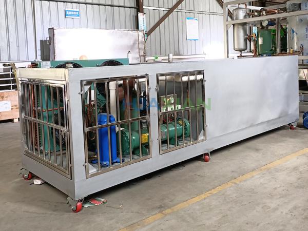 Quality Air Cooled Ice Block Making Machine With 20kgs Blocks 1 Ton Small Brine Water for sale
