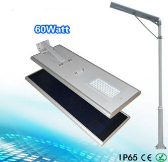 Quality 2015 NEW Rechargeable Battery Power Source and Garden Lights 60W all in one street light for sale